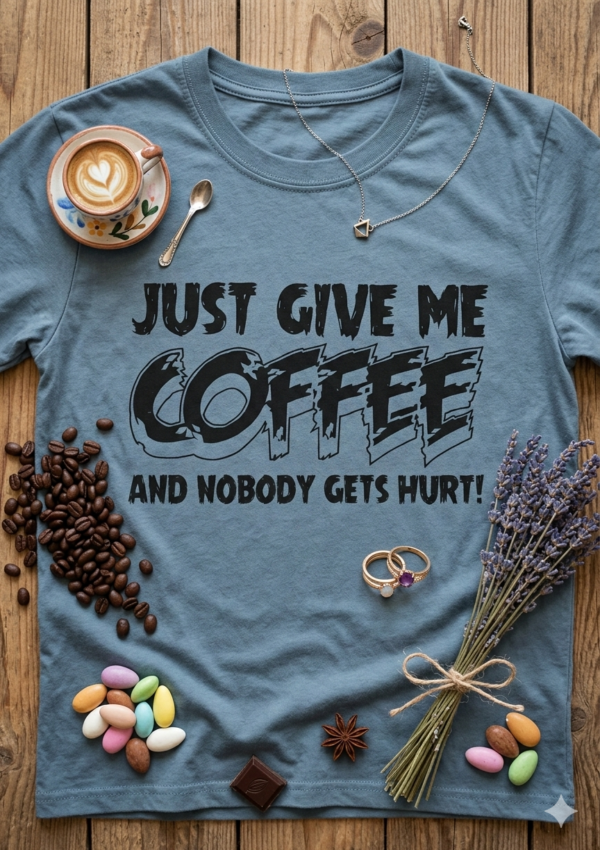 Coffee Lover Funny Quote Graphic T-Shirt