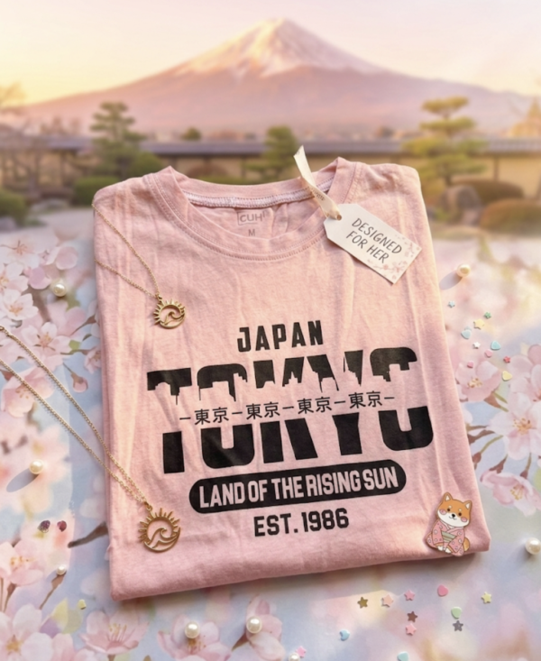 Women’s Tokyo Graphic T-Shirt – Pink