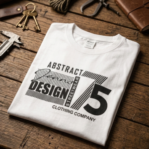 Men’s Abstract Design Cotton T-Shirt