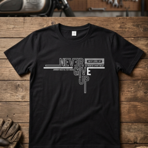 Never Give Up Graphic T-Shirt for Men